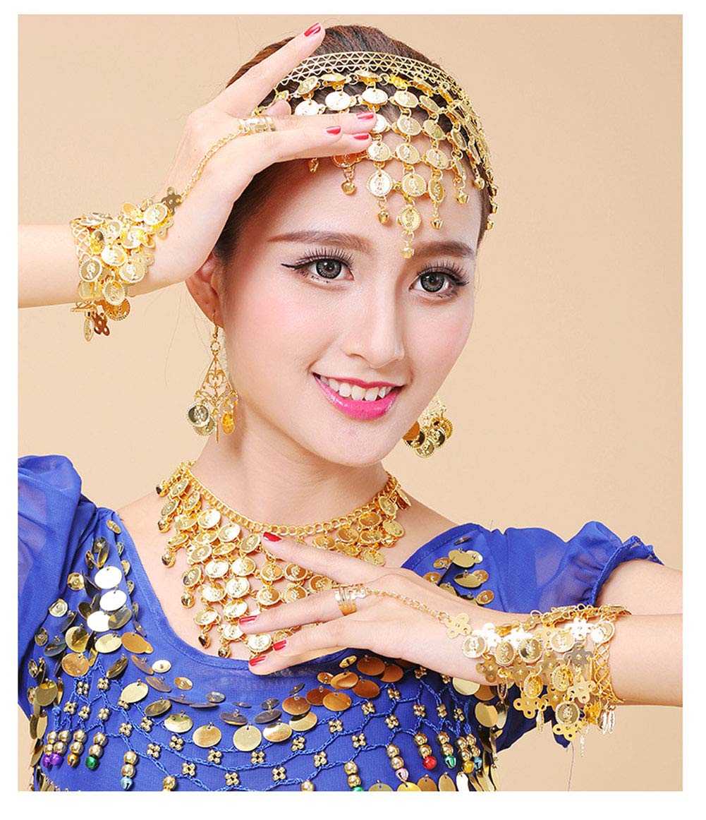 Amazon.com : Fodattm Indian Dance Headband Tribal Hair Band Belly